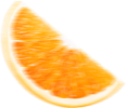 orange sliced